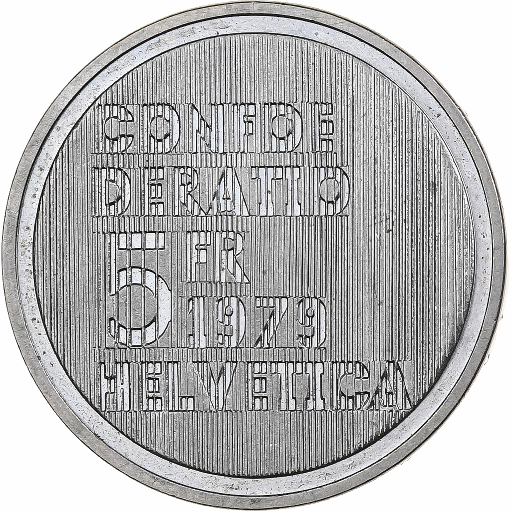 Switzerland, 5 Francs, Albert Einstein, 1979, Bern, Copper-nickel, 