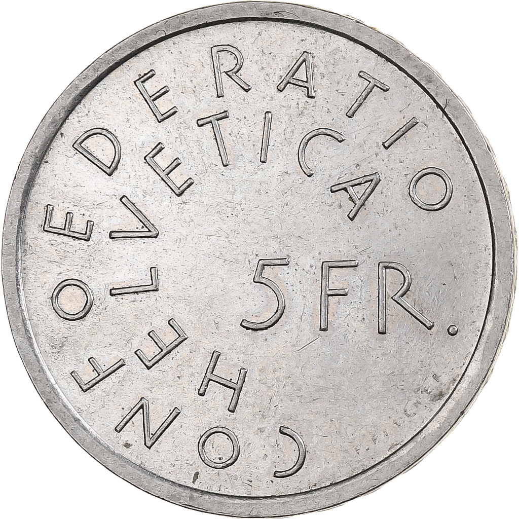 Switzerland, 5 Francs, Historic Preservation, 1975, Bern, Copper-nickel