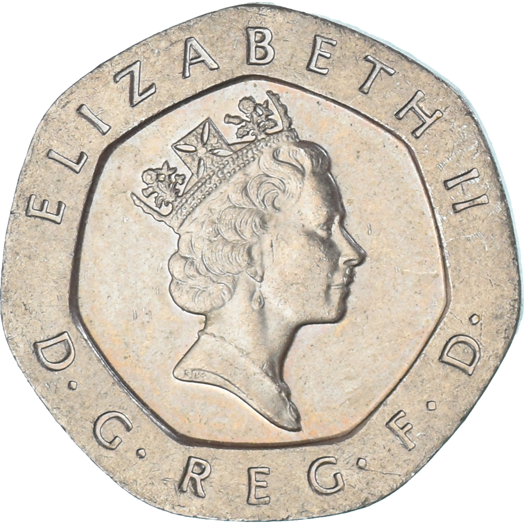 Coin, Great Britain, 20 Pence, 1994