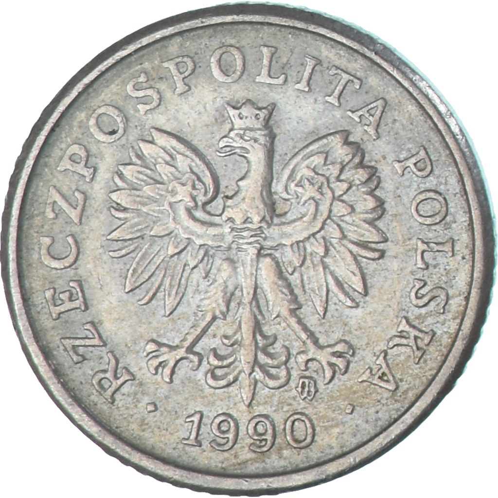 Coin, Poland, 10 Groszy, 1990