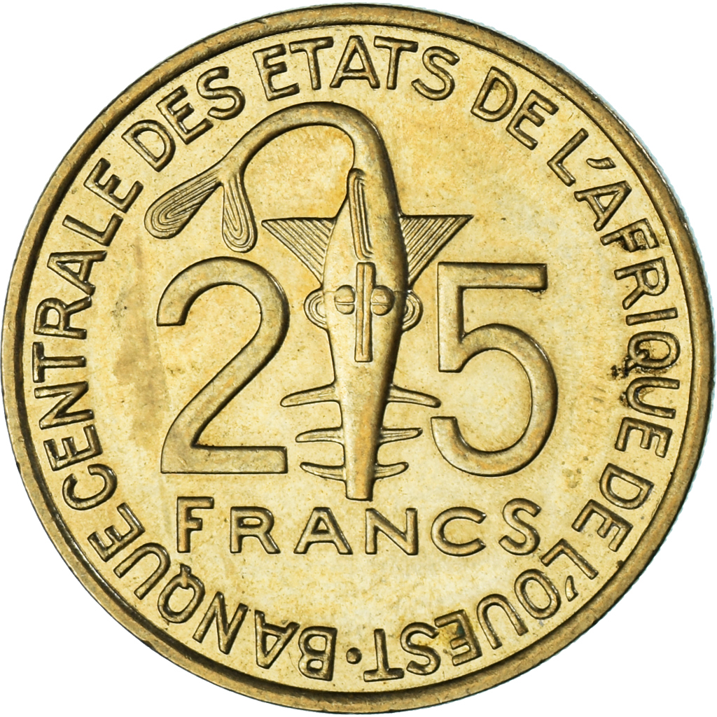 Coin, West African States, 25 Francs, 2004