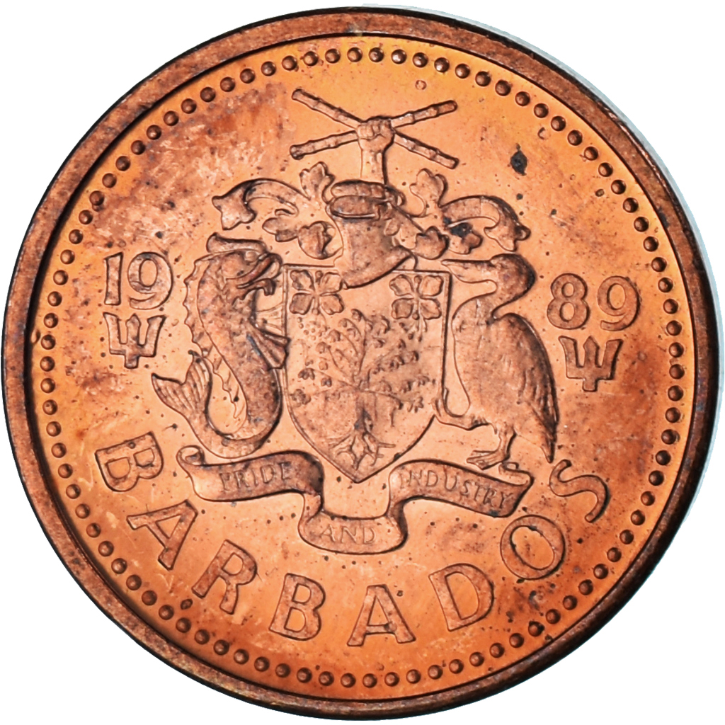 Coin, Barbados, Cent, 1989