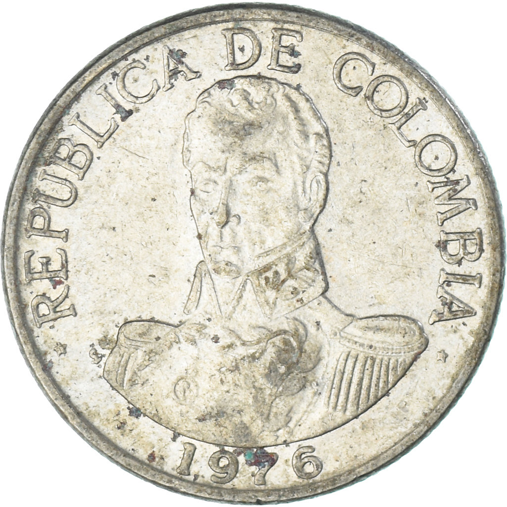 Coin, Colombia, Peso, 1976