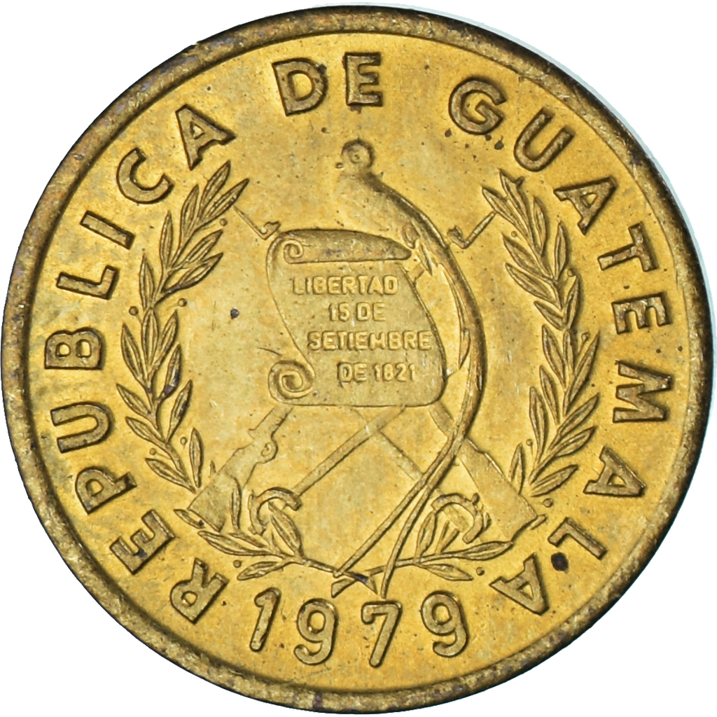 Coin, Guatemala, Centavo, Un, 1979