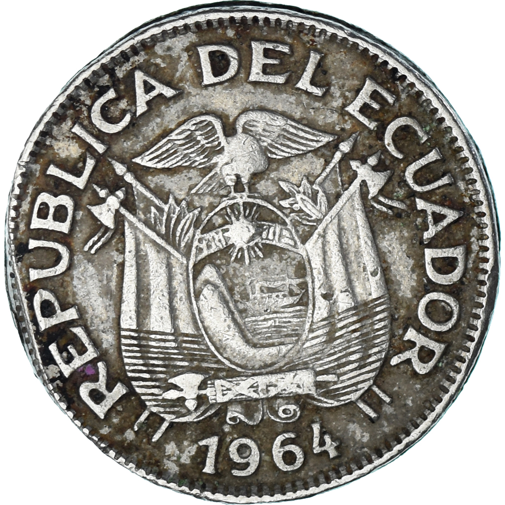 Coin, Ecuador, Sucre, Un, 1964