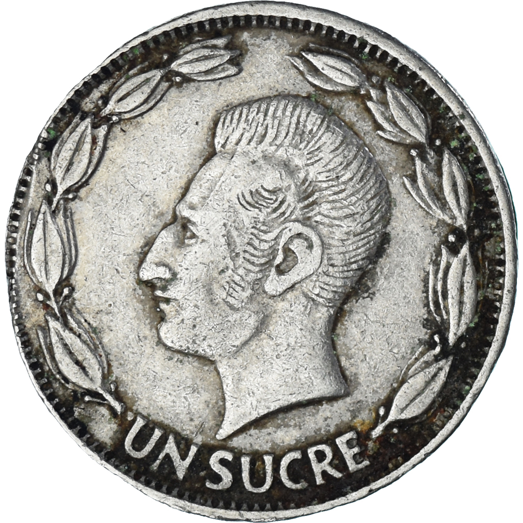 Coin, Ecuador, Sucre, Un, 1964