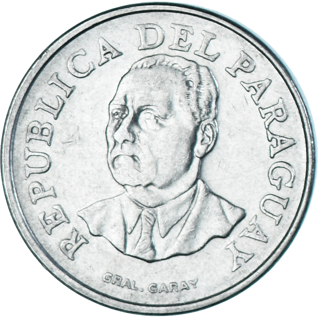 Coin, Paraguay, 10 Guaranies, 1975