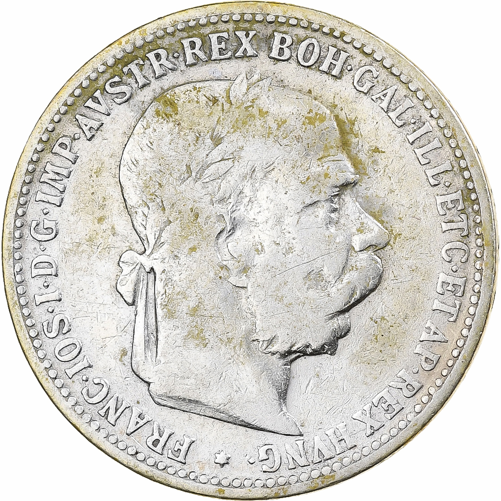Austria, Franz Joseph I, Corona, 1893, Vienna, Silver, 