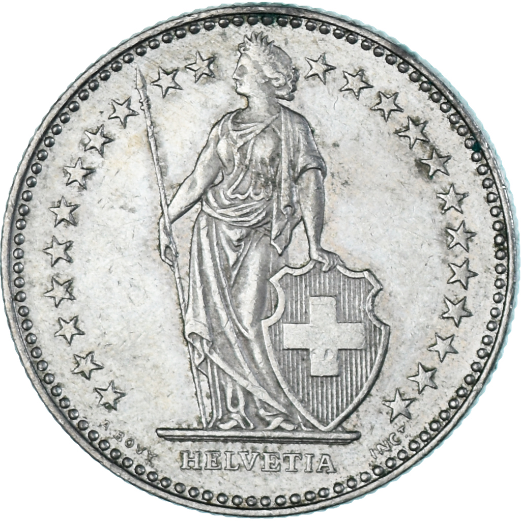 Coin, Switzerland, 2 Francs, 1991