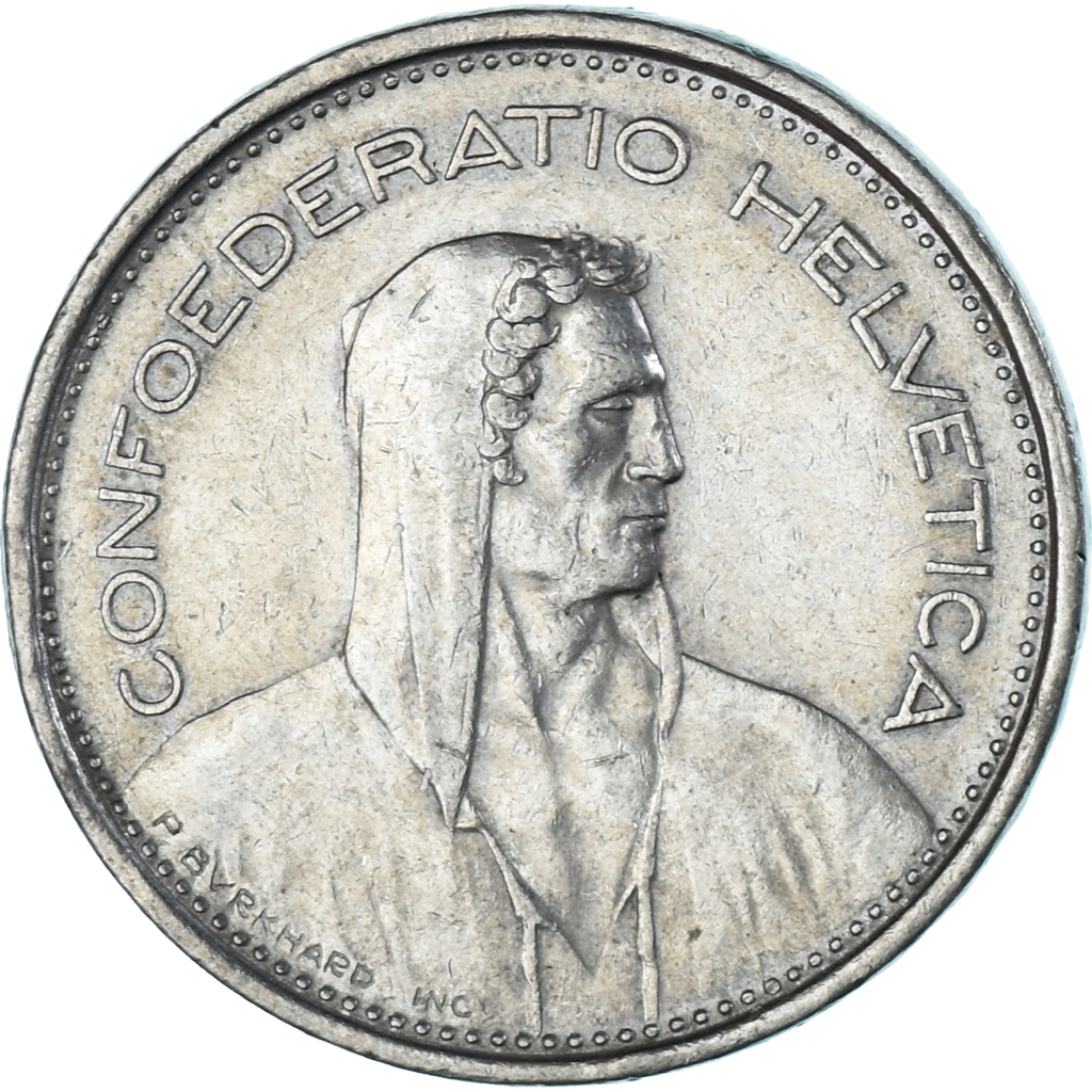 Coin, Switzerland, 5 Francs, 1968