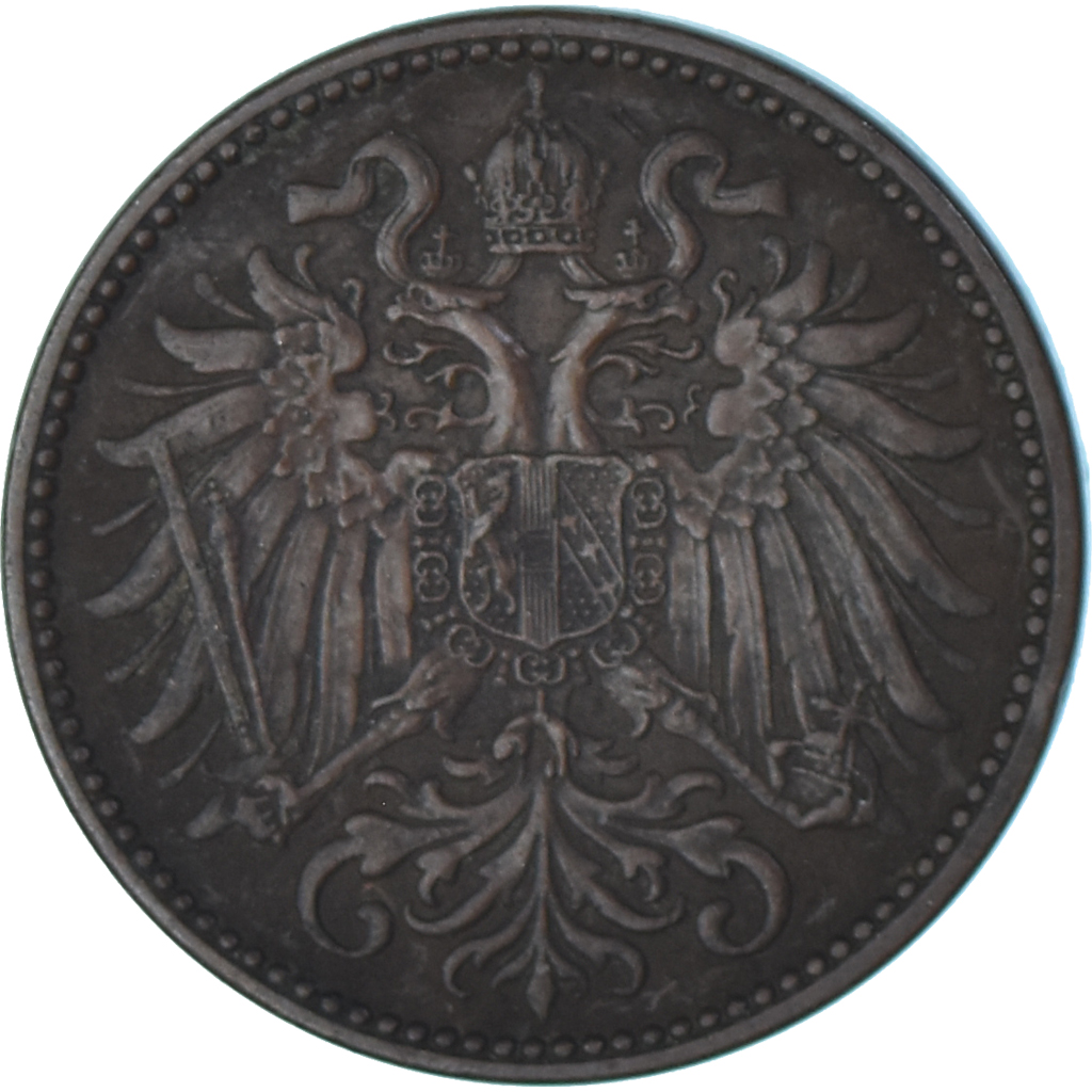 Coin, Austria, 2 Heller, 1909