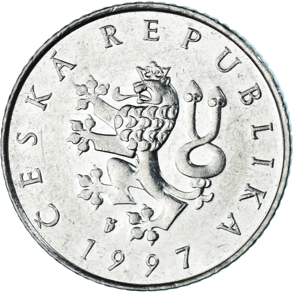 Coin, Czech Republic, Koruna, 1997