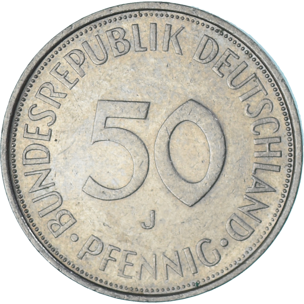 Coin, Germany, 50 Pfennig, 1972