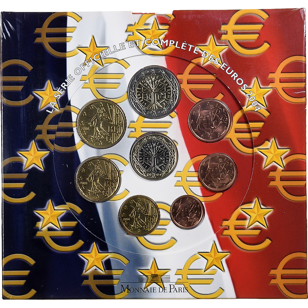 France, Coffret 1c. à 2€, BU, 2004, MDP, MS
