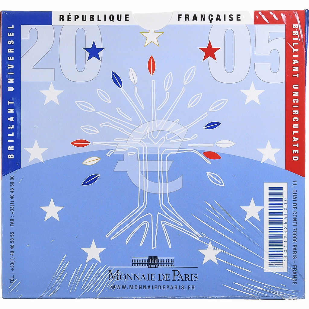 France, Coffret 1c. à 2€, BU, 2005, MDP, MS
