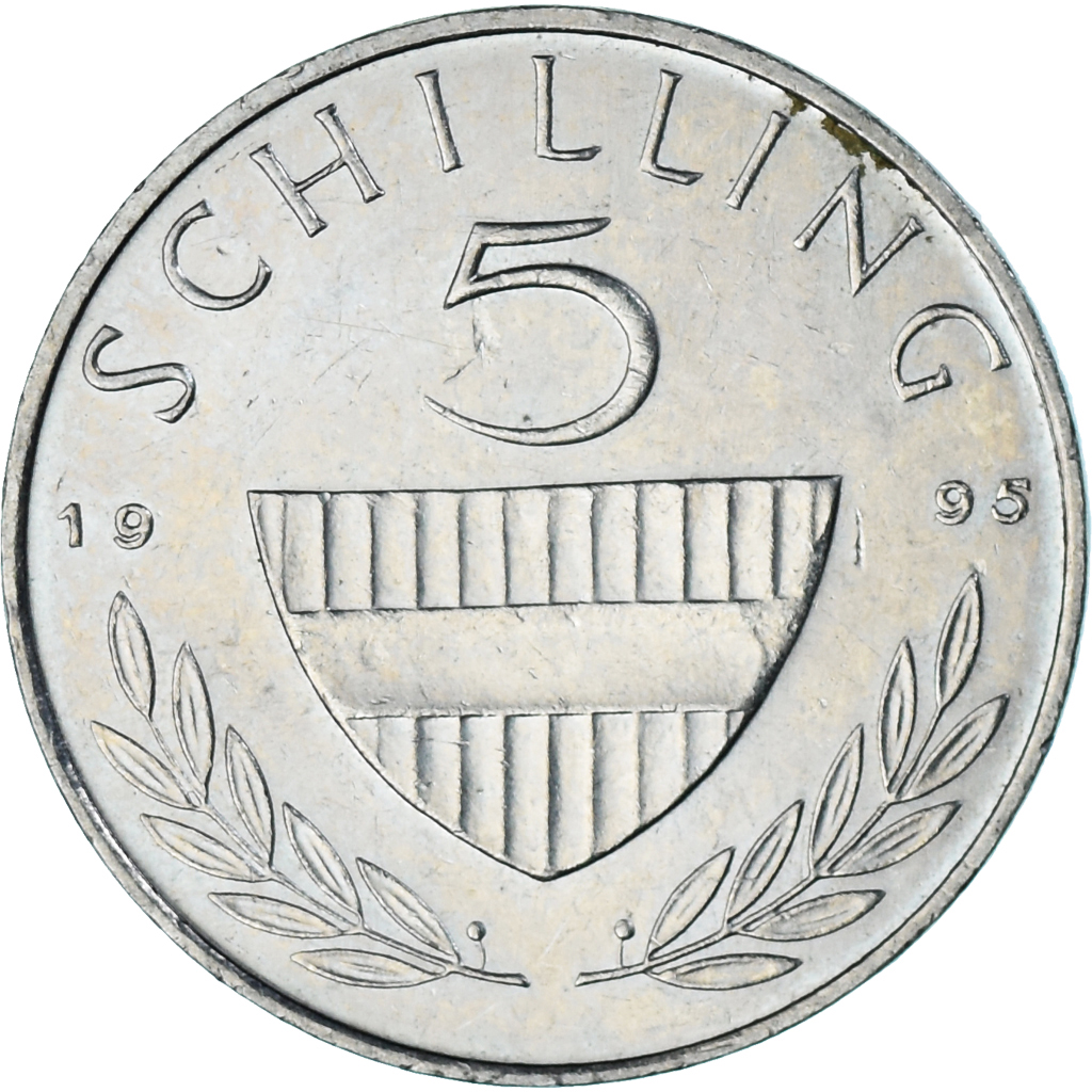 Coin, Austria, 5 Schilling, 1995
