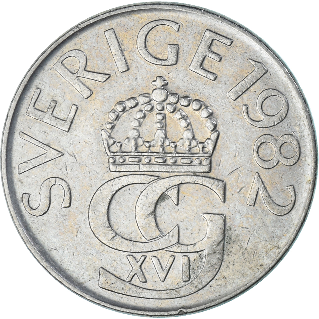 Münze, Schweden, 5 Kronor, 1982