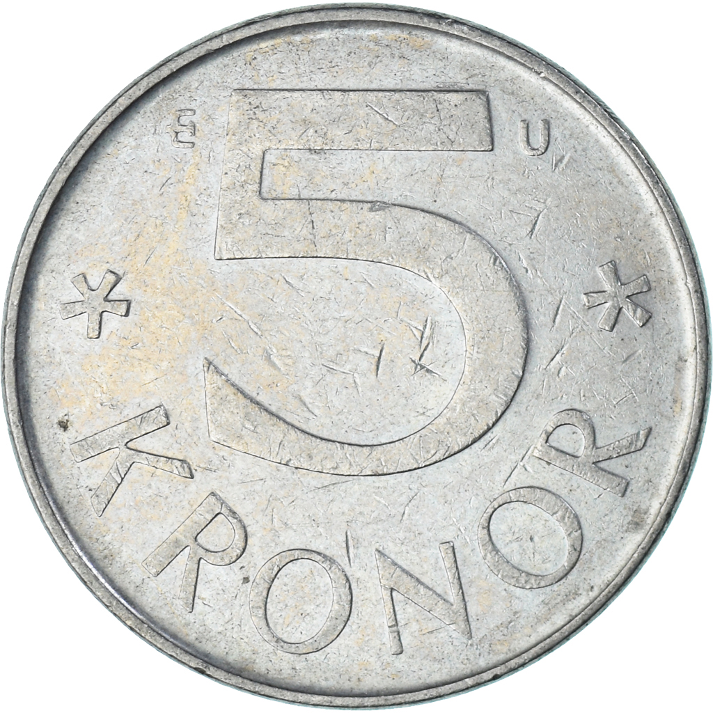 Münze, Schweden, 5 Kronor, 1982