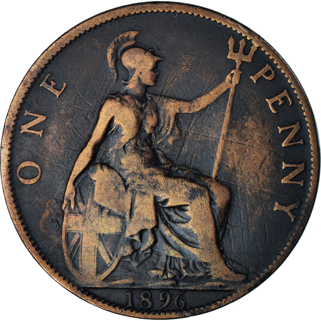 Coin, Great Britain, Penny, 1896