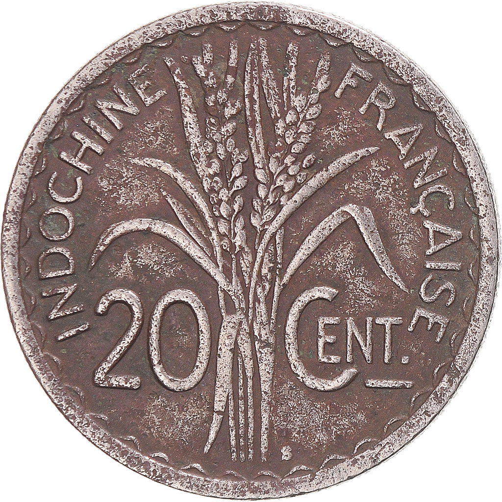Coin, FRENCH INDO-CHINA, 20 Cents, 1941