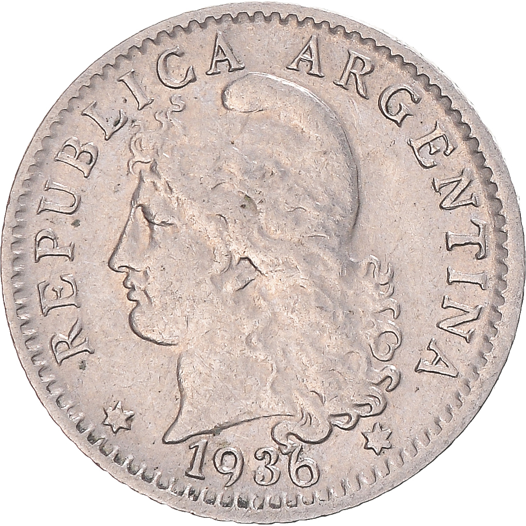 Coin, Argentina, 5 Centavos, 1936