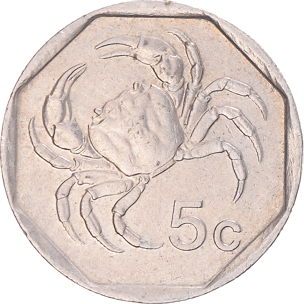 Coin, Malta, 5 Cents, 1995
