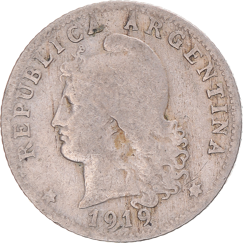 Coin, Argentina, 20 Centavos, 1919