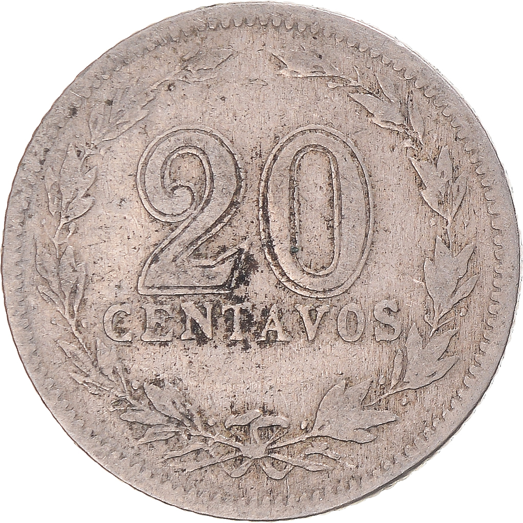 Coin, Argentina, 20 Centavos, 1919