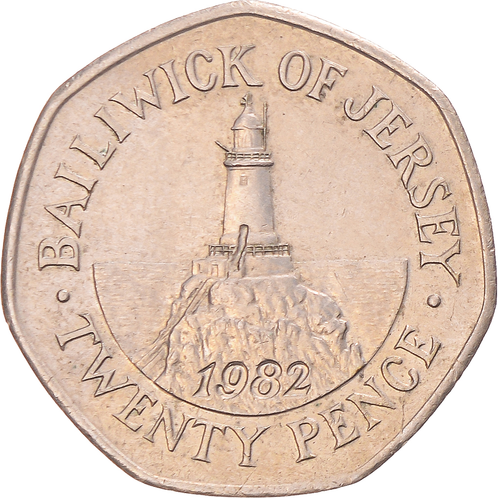 Coin, Jersey, 20 Pence, 1982