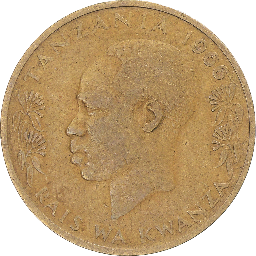 Coin, Tanzania, 20 Senti, 1966