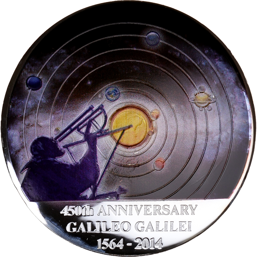 Congo Democratic Republic, 30 Francs, Galileo Galilei, 2014, MDP, Proof