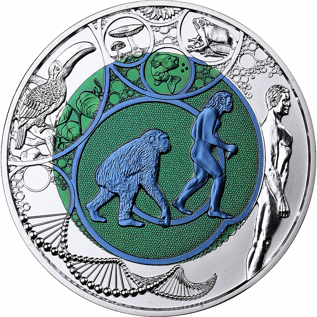 Österreich, 25 Euro, Evolution, Colourized, 2014, Vienna, Bi-Metallic, STGL