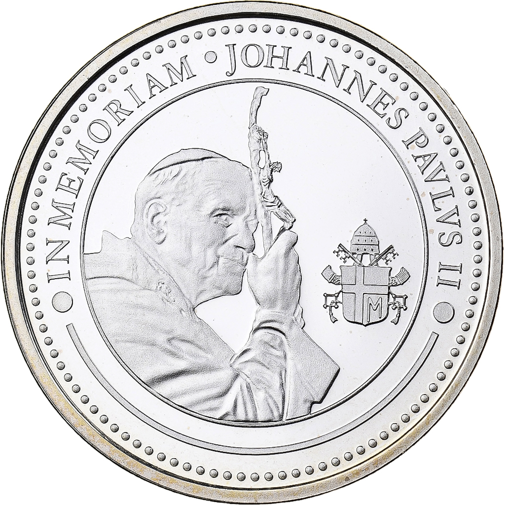 Vatican, Medal, Jean-Paul II, In Memoriam, 2010, Silver, Proof, 