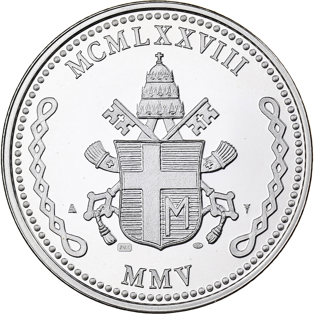 Vatican, Medal, John Paul II, 2005, Utrecht, Silver, Proof, 