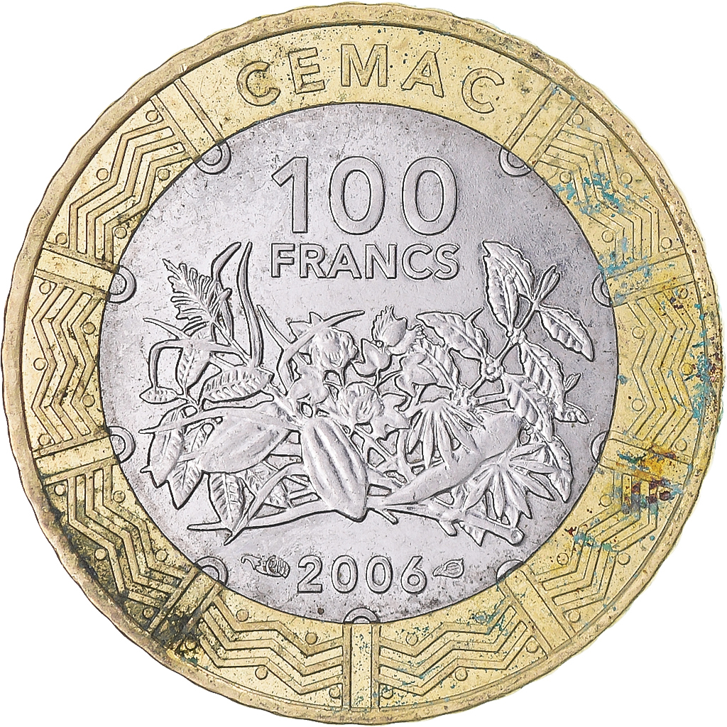 魚幣 1351690] Coin, Central African States, 100 Francs, 2006 | eBay