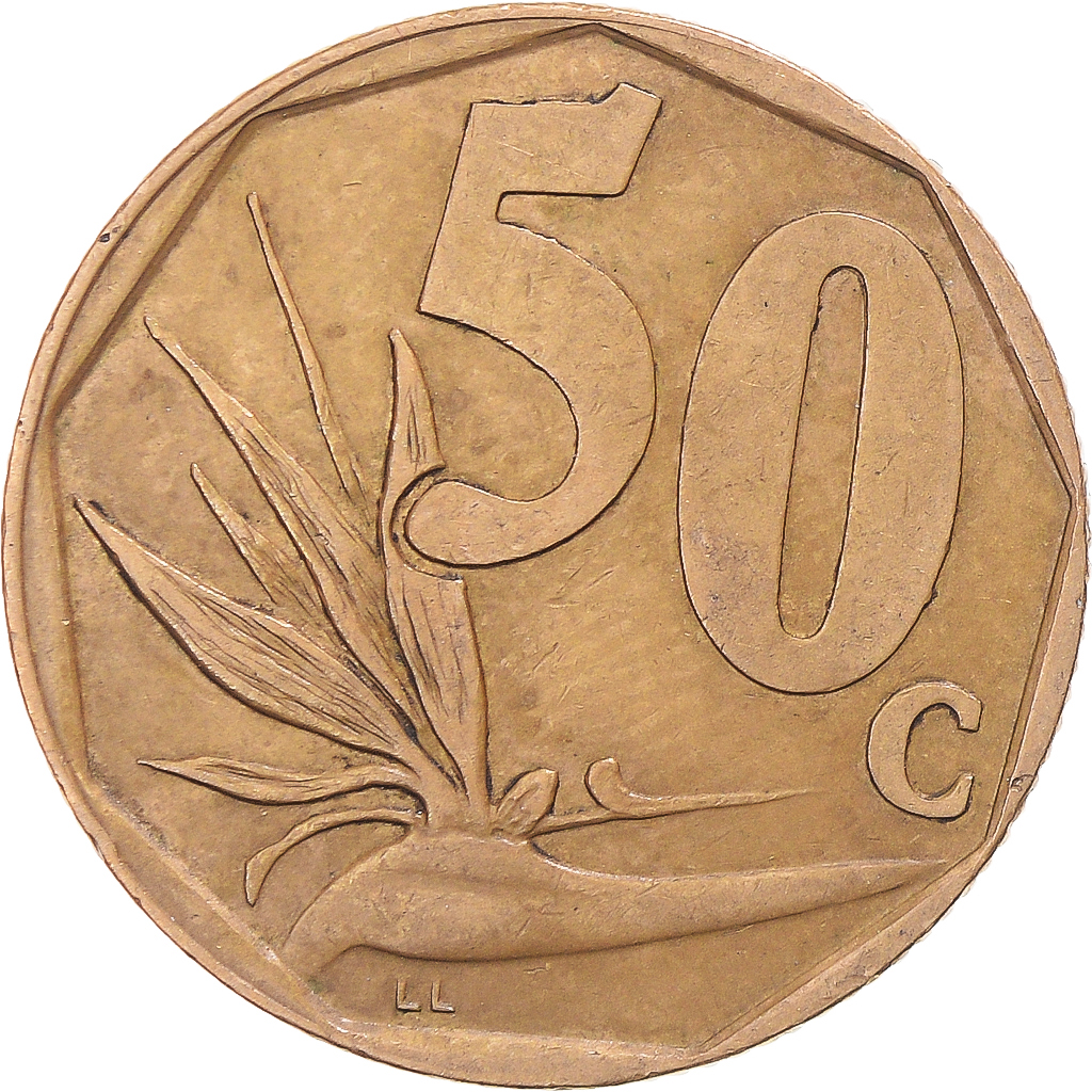 1351770] Coin, South Africa, 50 Cents, 1997 | eBay