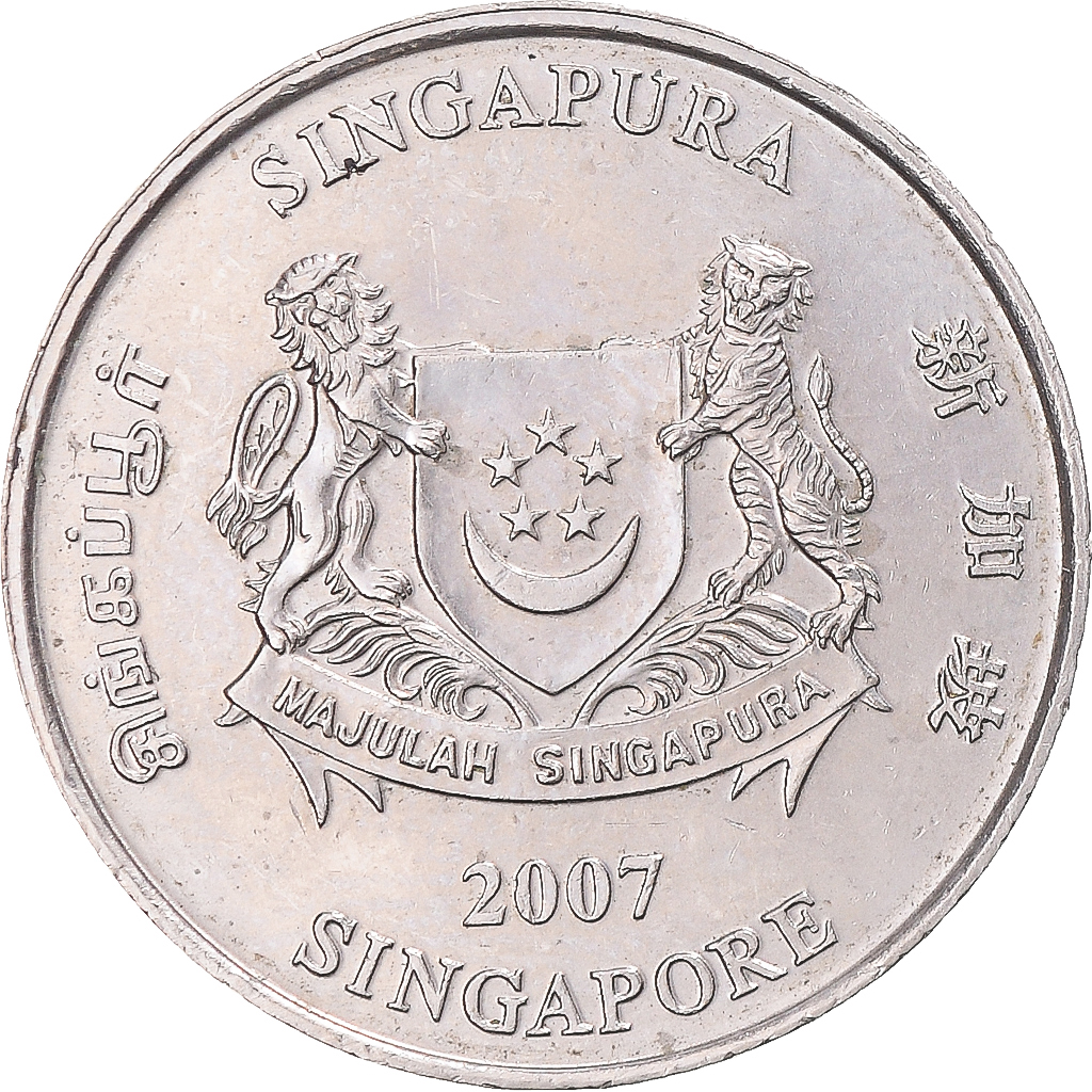 1351776] Coin, Singapore, 20 Cents, 2007 | eBay