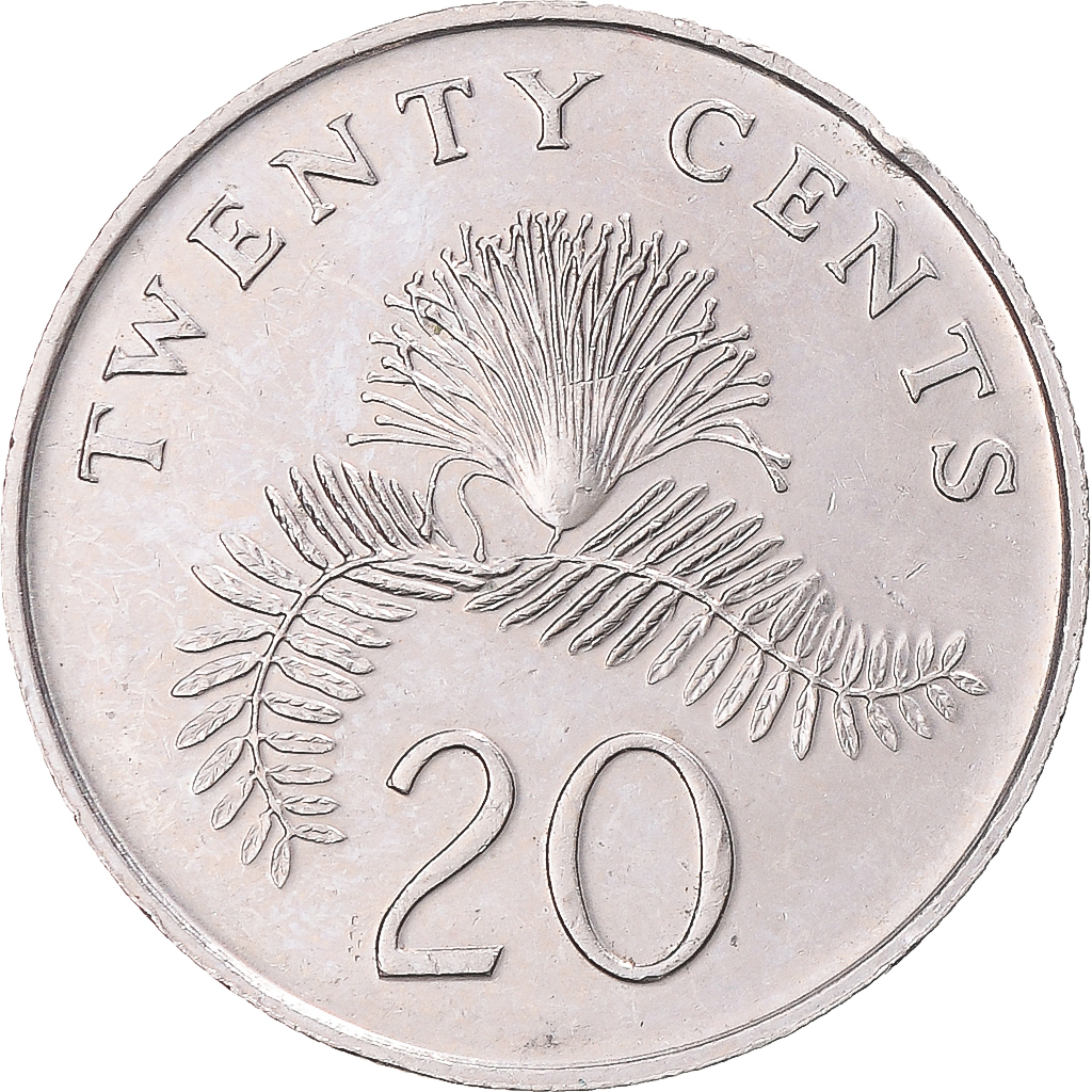 【高騰中】センパイとコウハイ 1351776] Coin, Singapore, 20 Cents, 2007 | eBay