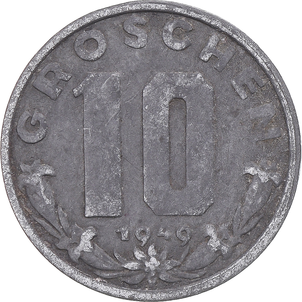 Coin, Austria, 10 Groschen, 1949