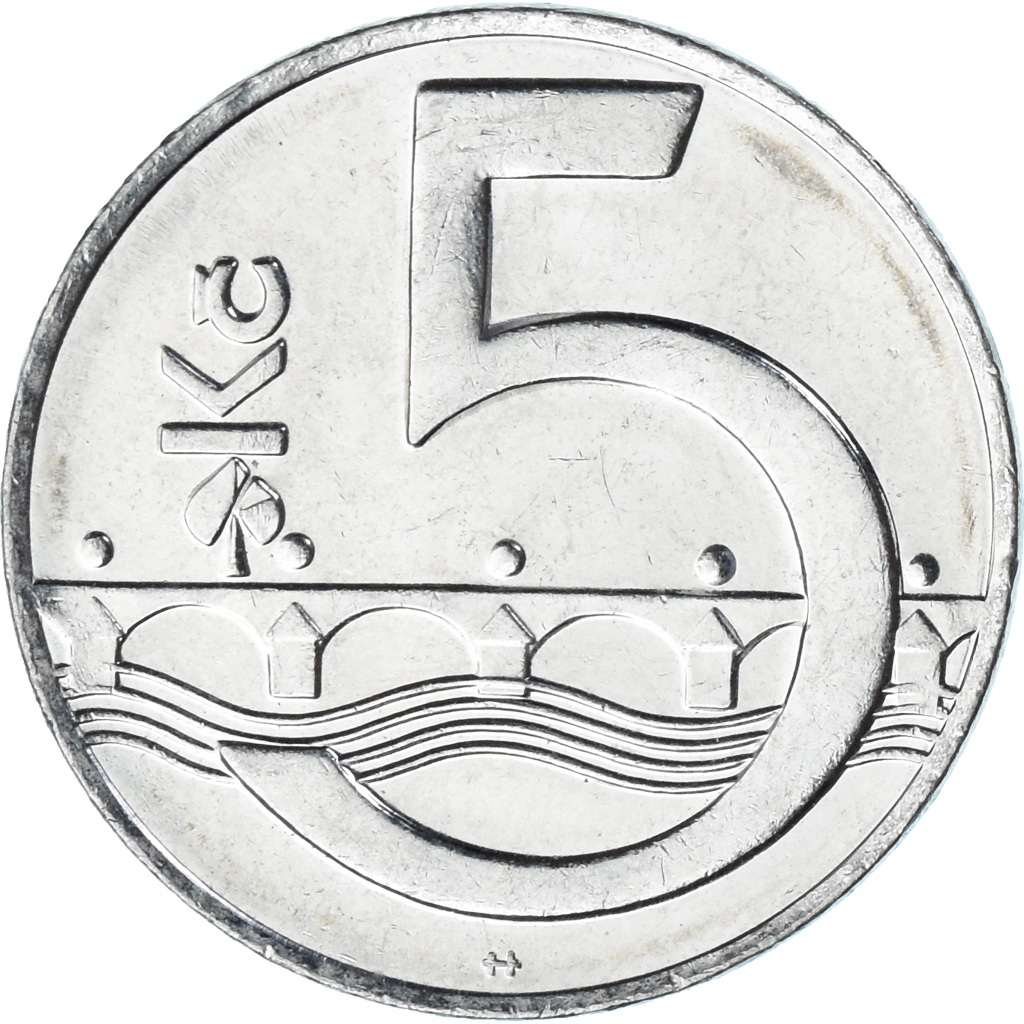 Coin, Czech Republic, 5 Korun, 1994