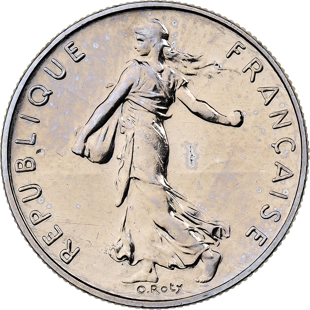 France, 1/2 Franc, Semeuse, 1979, MDP, série FDC, Nickel, 