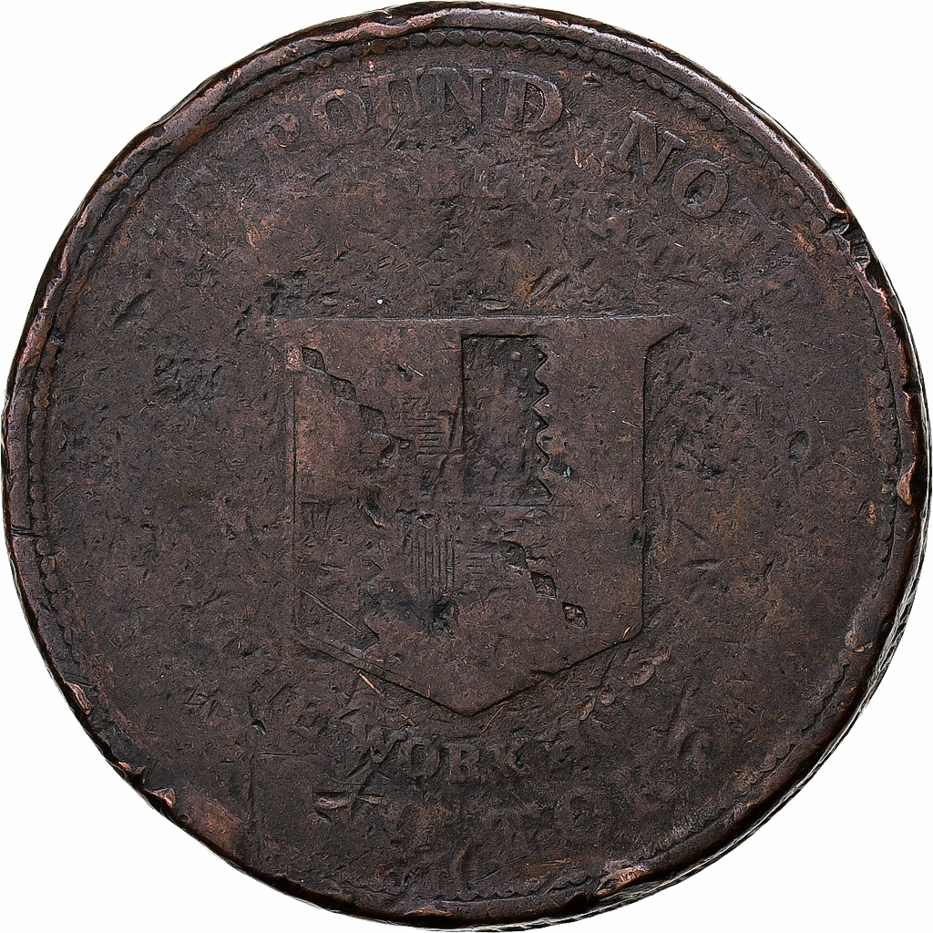 United Kingdom, 1 Penny Token, Worcestershire - Birmingham Workhouse, 1813