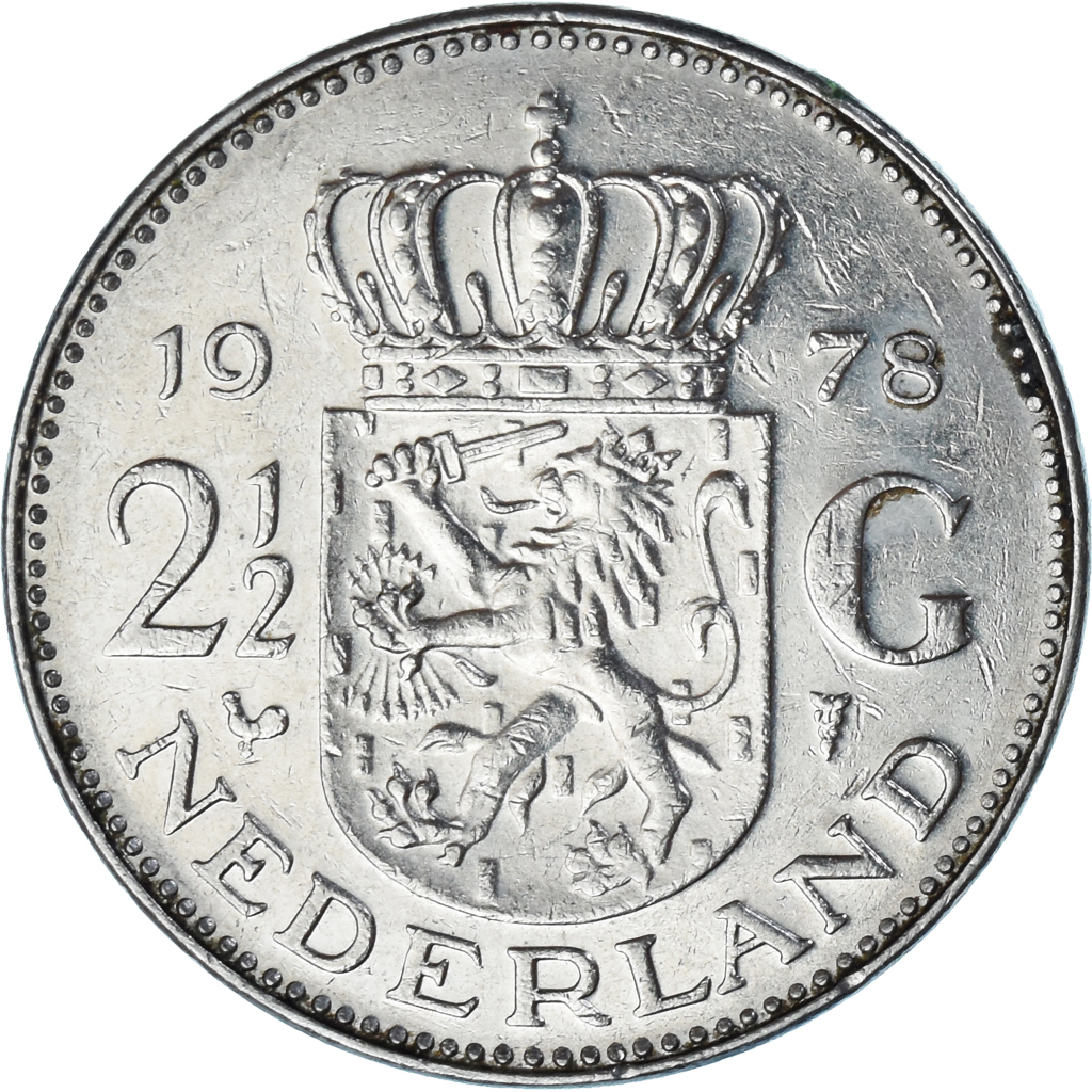 Netherlands, 2-1/2 Gulden, 1978