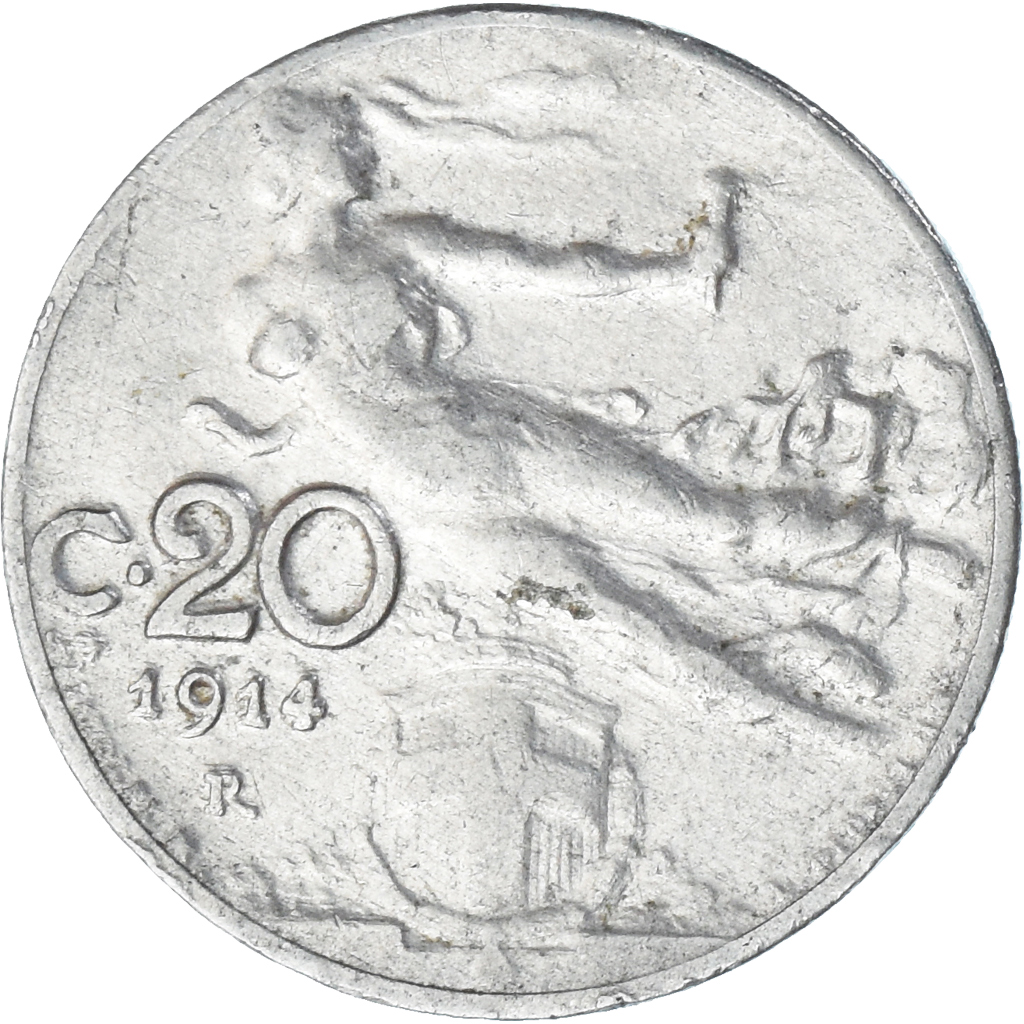 Coin, Italy, 20 Centesimi, 1914