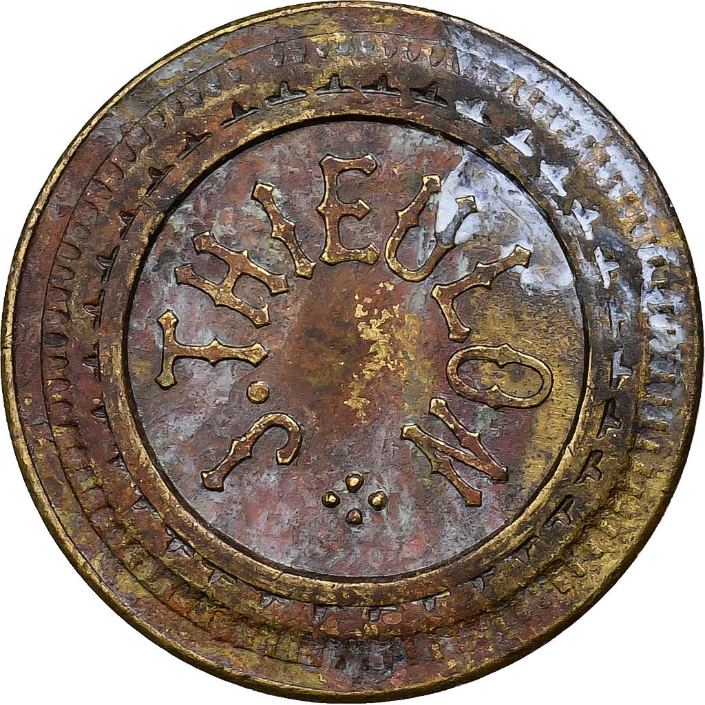 France, Token, 20 centimes, J. Thieulon, Brass, 