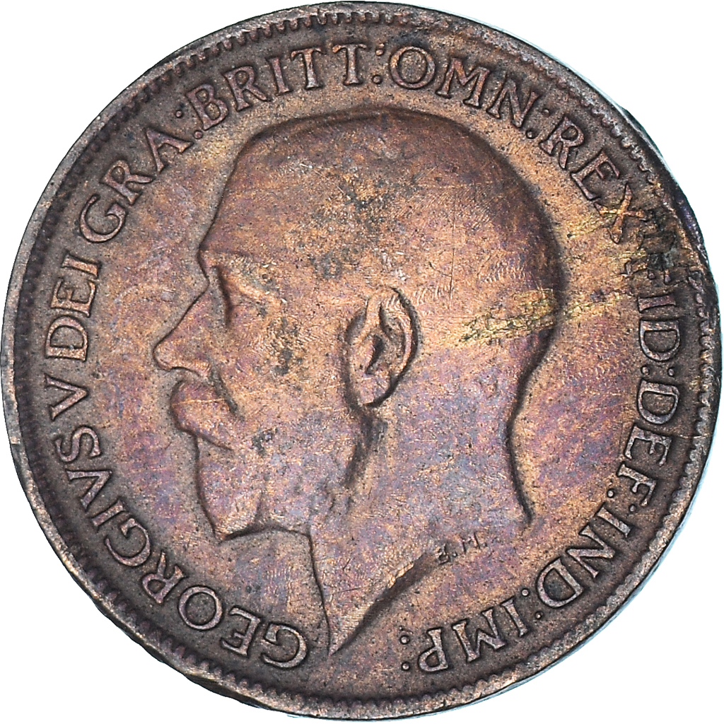 Coin, Great Britain, Farthing, 1915