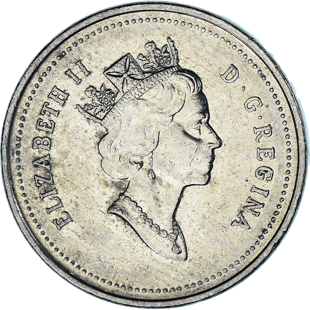 Coin, Canada, 5 Cents, 1999