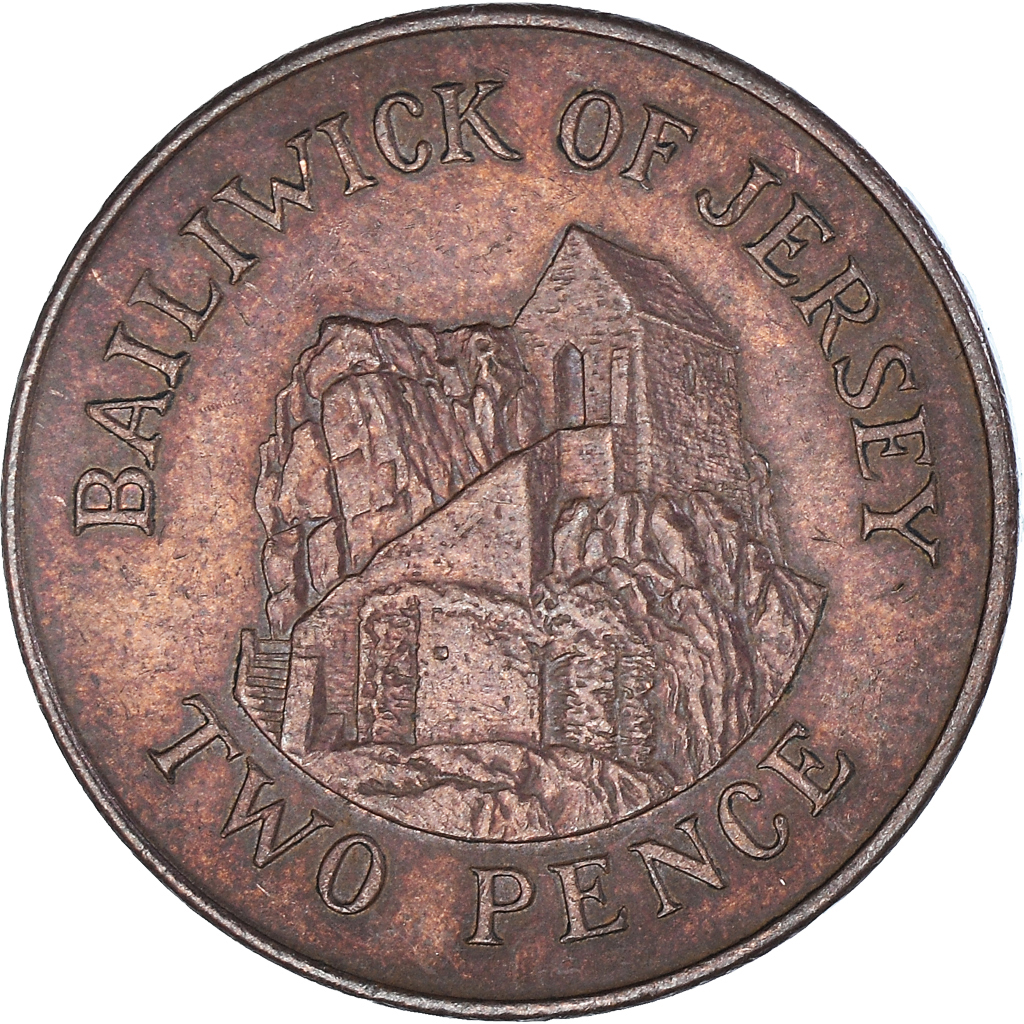 Coin, Jersey, 2 Pence, 1998
