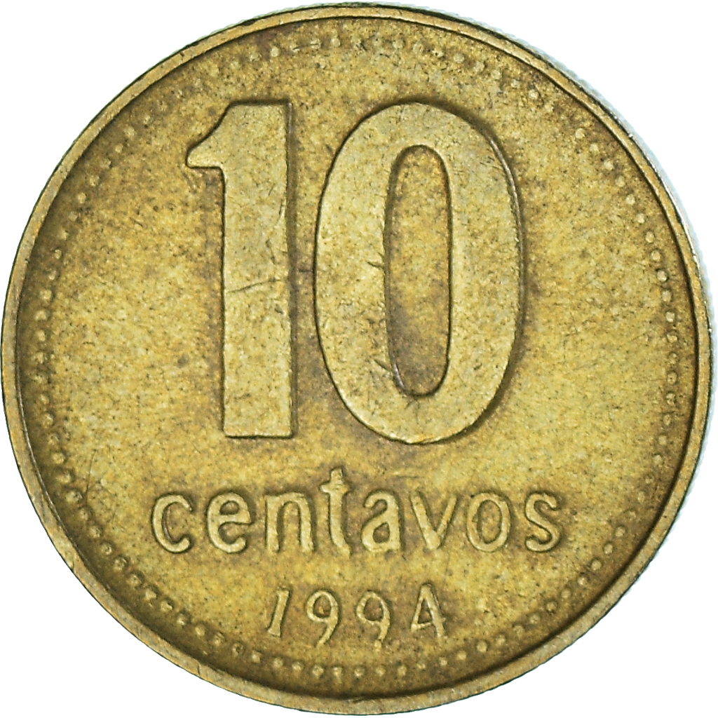 Coin, Argentina, 10 Centavos, 1994