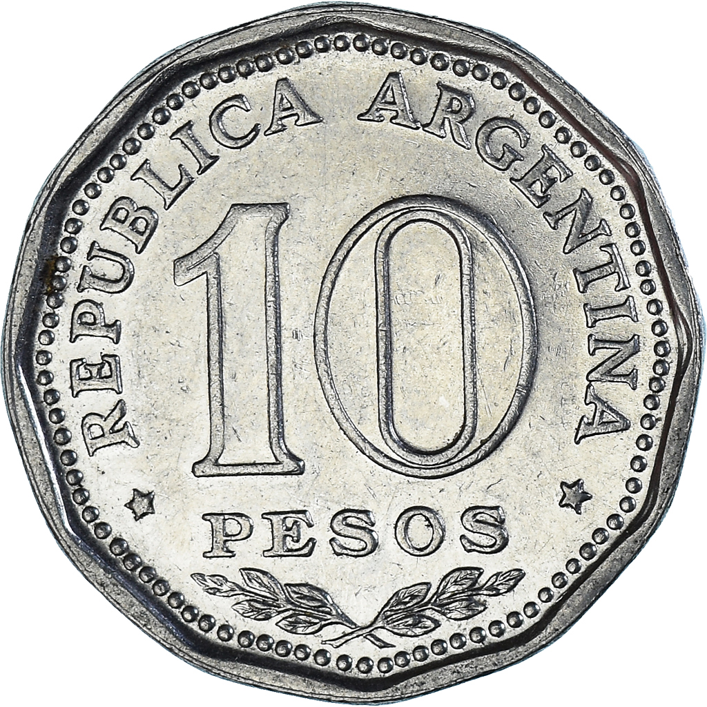 Coin, Argentina, 10 Pesos, 1966